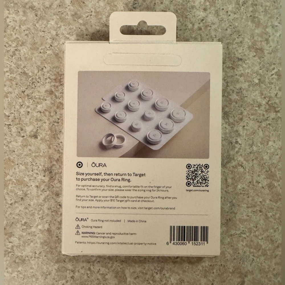 Oura Sizing Kit Rings in Gold, Silver, Black